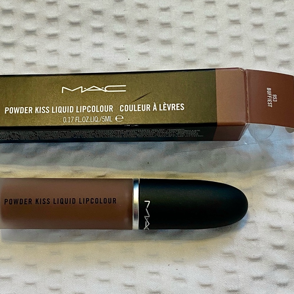 MAC Cosmetics Powder Kiss Liquid Lipcolour - Rich Brown